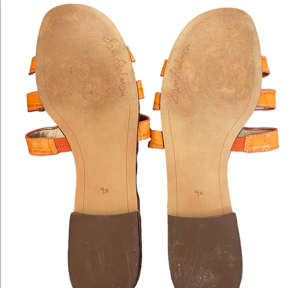 Sam Edelman Berit Embossed Leather Slide Sandal - Picture 8 of 12